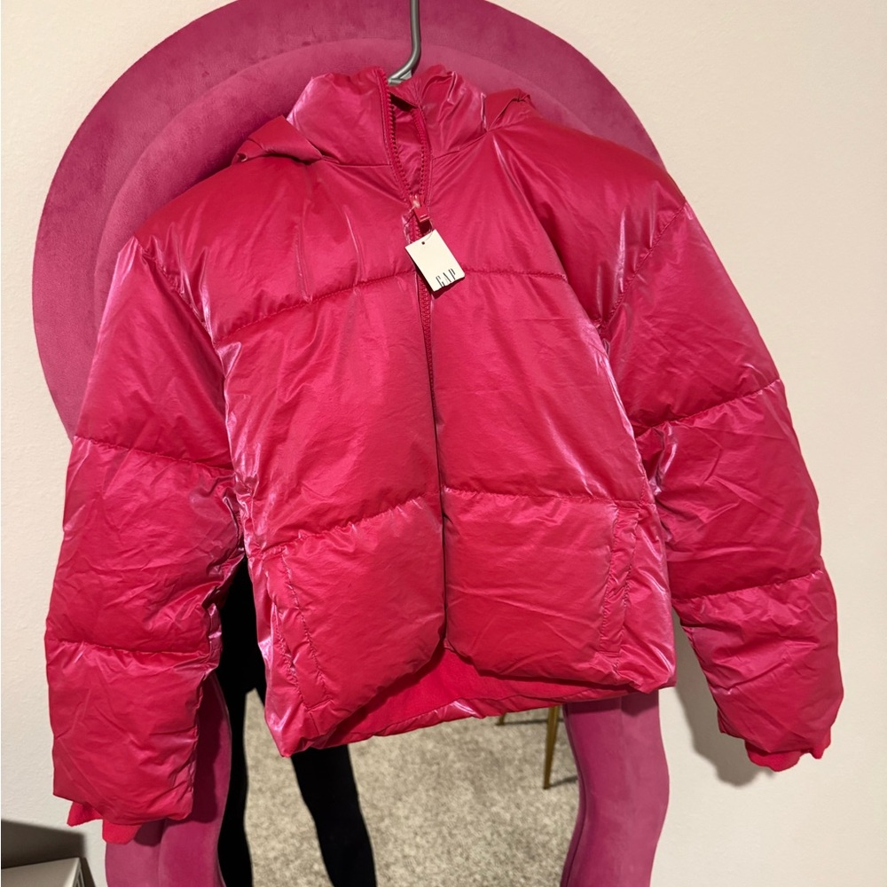 Vibrant Pink Puffer Jacket